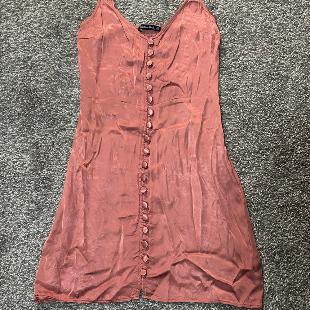Elegant Rust Slip Dress